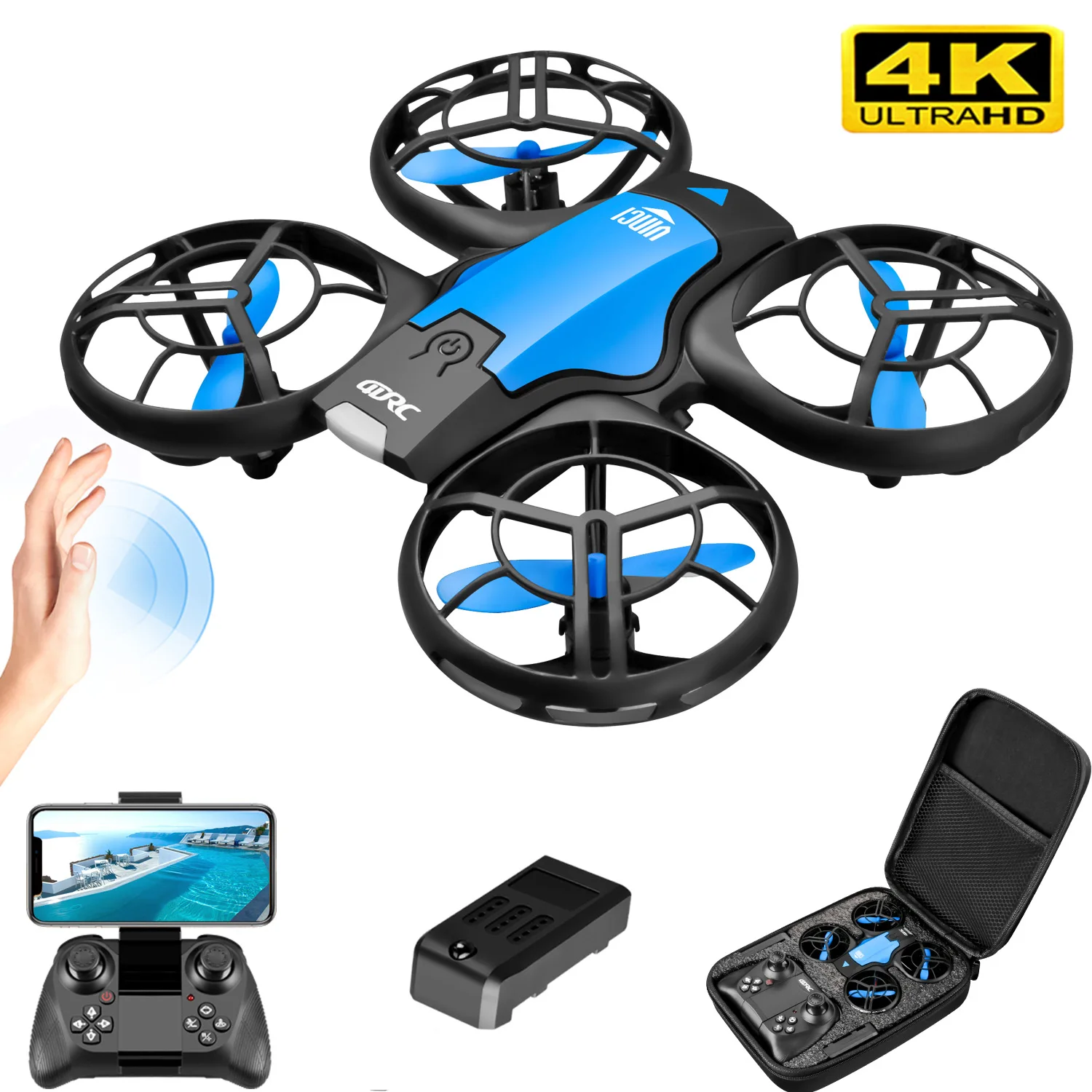Rc Helicopter Electric - Новый мини-дрон V8 с камерой 4K